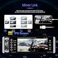 METEESER Single Din Car Stereo with Apple Carplay Android Auto — image 4