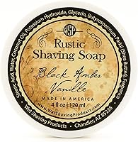 WSP Luxury Rustic Shaving Soap Black Amber Vanilla 4.4oz — image 1