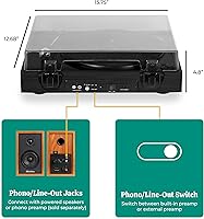 Electrohome Montrose Vinyl Record Player RR35B — image 4