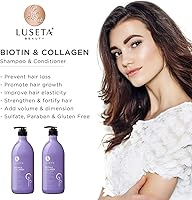 L LUSETA Biotin & Collagen Shampoo Conditioner Set 2x33.08oz — image 2