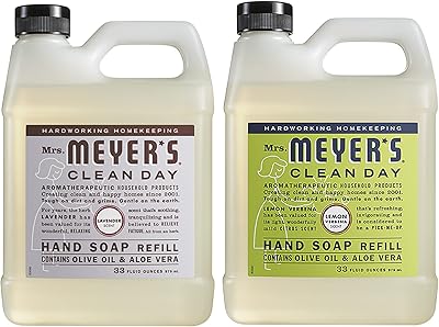 Mrs. Meyer's Clean Day Liquid Hand Soap Refill, Lemon Verbena + Lavender