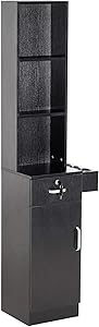 BarberPub Wall Mount Barber Station 3208 (Black)