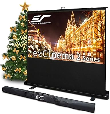 Elite Screens ezCinema 2 70-inch Manual Floor Pull Up Projector Screen