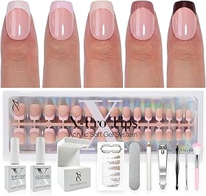 SXC Cosmetics French Tip Press On Nails XS Square ST113KIT Review