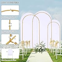 Vincidern Wedding Arch Backdrop Stand and Cover Set — image 4