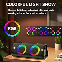 DONOW Portable Bluetooth Speaker with Lights — image 3