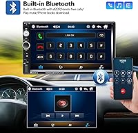 AMPrime Double Din Car Stereo with Bluetooth 7-inch Touch Screen — image 3
