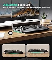 Nulea RT08 Wave Keys Wireless Ergonomic Keyboard — image 5