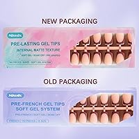 Misssix French Tip Press On Nails Kit, 160Pcs Short Square Gel Nail Tips — image 2