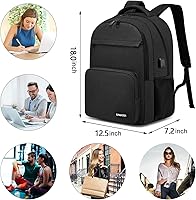 Kamater School Backpack for Teen Boys & College Students 15.6 Inch Laptop Backpack — image 4