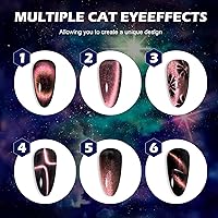 noirwhite Cat Eye Gel Nail Polish 12 Colors 9D Chameleon Magnetic Set 7ml — image 4