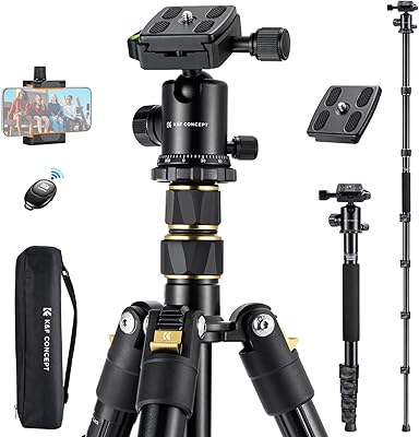 K&F Concept 72″ Aluminum Tripod