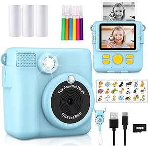 RADEKLY Instant Print Camera for Kids