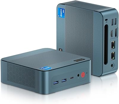 BOSGAME P2 Mini PC (Intel Core i5-12600H, 32GB RAM, 512GB SSD)