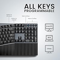 Perixx PERIBOARD-535BR Wired Ergonomic Mechanical Split Keyboard — image 9