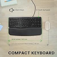 Perixx PERIBOARD-536B Wired Ergonomic Compact Keyboard — image 5