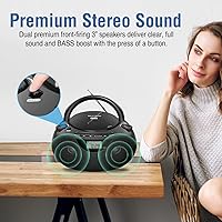 Nextron CB-500BT Portable CD Player Bluetooth Boombox — image 3