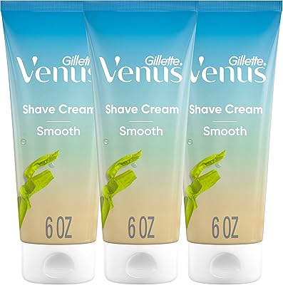 Gillette Venus Smooth plus Olay Shaving Cream for Women, 6 oz (3 Count)