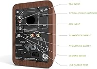 Kanto YU4 Powered Speakers with Bluetooth and Phono Preamp — image 3