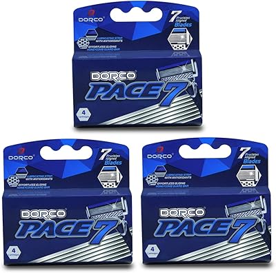 Dorco Pace 7 Razor 12 Cartridges