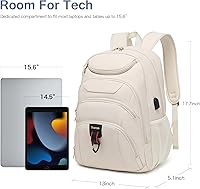 Boavan Laptop Backpack for Women 15.6-inch with USB Port — image 3