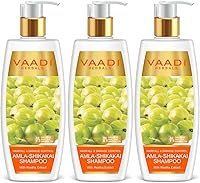 Vaadi Herbal Organic Amla Shikakai Reetha Shampoo 350mL (Pack of 3) — image 1