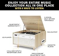 Victrola Century 6-in-1 Vinyl Record Player VTA-820SB-WLN — image 2
