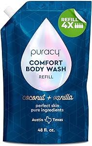Puracy Body Wash Refill, Coconut & Vanilla, 48oz Review