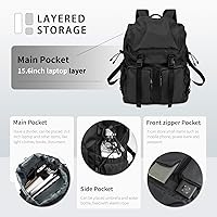 BJIAX Vintage Laptop Backpack 30L — image 2