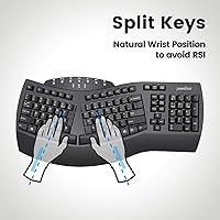 Perixx Periboard-612B Wireless Ergonomic Split Keyboard — image 3
