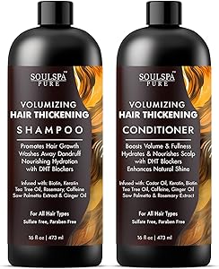 SoulSpa Pure Hair Thickening Shampoo and Conditioner Set - 16 fl oz Each Review