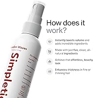 Simpletics Himalayan Sea Salt Hair Spray (Vanilla Scent) 8oz — image 7