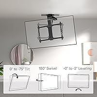 VIVO MOUNT-E-FD70S Electric Flip Down Swiveling Ceiling TV Mount — image 9