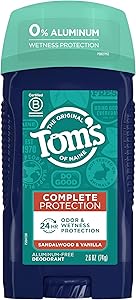 Tom's of Maine Complete Protection Aluminum-Free Natural Deodorant for Men, Sandalwood & Vanilla, 2.6 oz Review