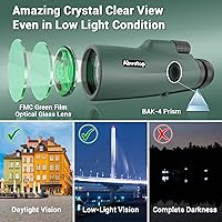 Abvatop 15x50 Monocular Telescope for Smartphone — image 3