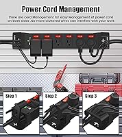 HEZI Heavy Duty Power Strip 6-Outlet with Individual Switches — image 4