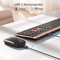 seenda Rechargeable Wireless Keyboard & Mouse Combo — image 2