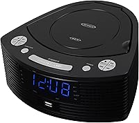 Jensen JCR390 Stereo CD Player with Dual Alarm Clock Radio — image 3