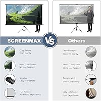 SCREENMAX 80-inch Projector Screen with Stand Tripod — image 2