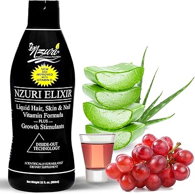 Nzuri Elixir Hair Skin and Nails Vitamins, 32oz