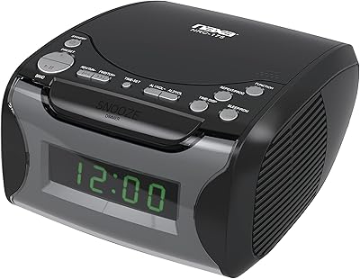 Naxa NRC175 Digital Alarm Clock Radio with CD Player