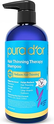 PURA D'OR Hair Thinning Therapy Biotin Shampoo 16oz - Lavender Vanilla