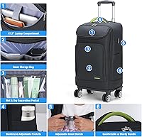 Lekebobor 18-inch Travel Rolling Backpack — image 4