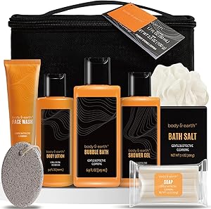 Body & Earth Gift Basket for Men Citrus Scented Bath Set Review