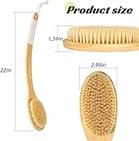 COINPOTIA Bath Body Brush with Bamboo Handle — image 4