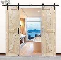 S&Z TOPHAND 40in x 84in Unfinished Barn Door — image 3