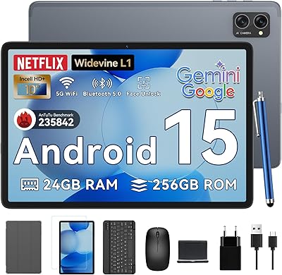 TABWEE T20 Android 15 Tablet 24GB RAM 256GB Storage