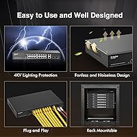 MokerLink POE-G1604GS 20-Port Gigabit PoE Switch — image 6