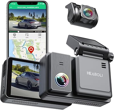 HEABOLI HP88 4K Dual Dash Cam Front and Rear