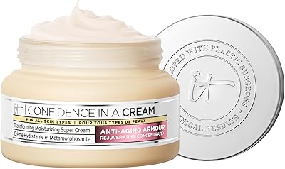 IT Cosmetics Confidence in a Cream - Hydrating & Anti-Aging Face Moisturizer, 60mL
